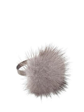 Crown 1 - Ring with mink fur